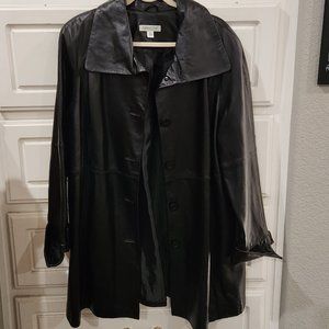 SALE! Coldwater Creek Leather Coat